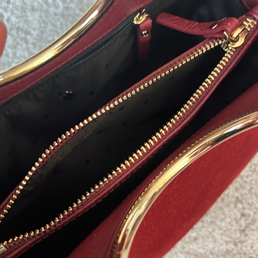 Kate Spade White Rock Fringe Satchel—Suede Sam Sienna - Picture 3 of 6